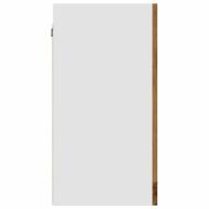 Висящ стъклен шкаф "Lyon", дъб Artisan, 40x31x60 см, инженерно дърво