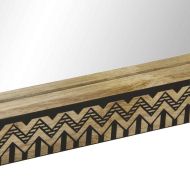 Огледало за баня 50x70 см мангово дърво масив и стъкло