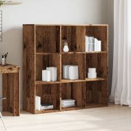 Библиотека, старо дърво, 98x29x97,5 см
