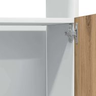 Шкаф за микровълнова фурна "Lyon", дъб Artisan, 60x57x207 см, инженерно дърво