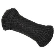 Работно въже черно 6 мм 250 м полипропилен