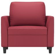 Стол кресло, виненочервен, 60 см, изкуствена кожа