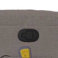 Масажен наклоняем стол, таупе, текстил