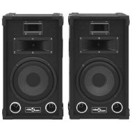 Професионални пасивни Hifi сценични тонколони 2 бр 800 W черни