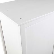 Гардероб с 2 врати Hill бял 89x50x170 см борово дърво масив