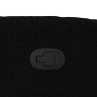 Изправящ реклайнер стол, черен, текстил