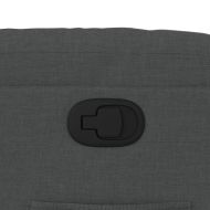 Изправящ реклайнер стол, тъмносив, текстил