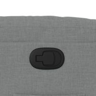 Реклайнер стол, светлосив, текстил