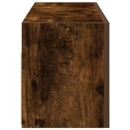 Стенен шкаф за баня, опушен дъб, 80x25x30 см, инженерно дърво