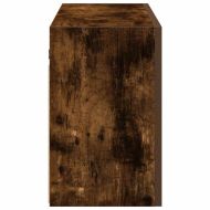 Стенен шкаф за баня, опушен дъб, 100x25x40 см, инженерно дърво