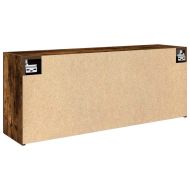 Стенен шкаф за баня, опушен дъб, 100x25x40 см, инженерно дърво