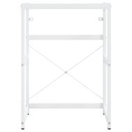 Рамка за мивка за баня, бяла, 59x38x83 см, желязо