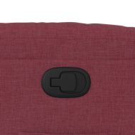 Стол реклайнер, виненочервен, текстил