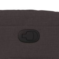 Наклоняем стол, тъмнокафяв, текстил