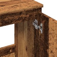 Шкаф за мивка, старо дърво, 58x33x60 см, инженерно дърво