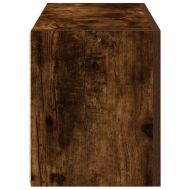 Стенен шкаф за баня, опушен дъб, 60x25x30 см, инженерно дърво