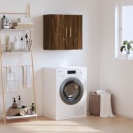 Стенен шкаф, кафяв дъб, 60x31x60 см, инженерно дърво