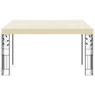 Шатра за стенен монтаж, 4x3x2,5 м, кремава