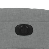 Електрически наклоняем стол, светлосив, текстил