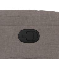 Изправящ реклайнер стол, таупе, текстил