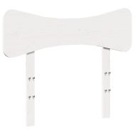 Рамка за легло без матрак, бял, 100x200 см, бор масив