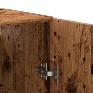 Стенен шкаф, старо дърво, 69,5x34x90 см, инженерно дърво