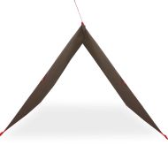 Брезент за къмпинг, кафяв, 406x306 см, водоустойчив