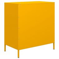 Бюфет, горчица жълто, 68x39x73,5 см, студеновалцувана стомана