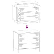 Бюфет, маслиненозелен, 68x39x58,5 см, студеновалцувана стомана