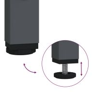 Бюфет, антрацит, 68x39x58,5 см, студеновалцувана стомана