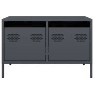 ТВ шкаф, антрацит, 68x50x43,5 см, студеновалцувана стомана