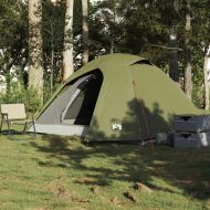 Куполна къмпинг палатка, 3-местна, масленозелена, водоустойчива