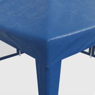 Парти палатка с 8 мрежести странични стени, синя, 4x4 м, HDPE