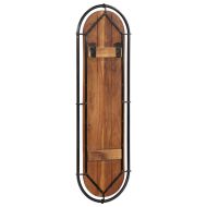 Стенни закачалки за дрехи с 4куки 2 бр регенерирано дърво масив