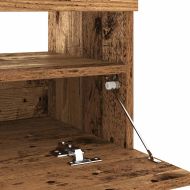 ТВ шкаф с LED осветление, 100x35x40 см, инженерно дърво