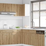 Ъглов шкаф за окачване "Lyon", дъб Artisan, 57x57x60 см, инженерно дърво