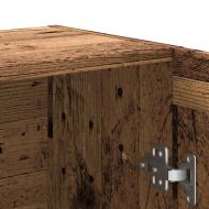 Шкаф за книги, старо дърво, 82,5x30,5x115 см, инженерно дърво