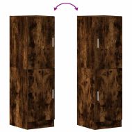 Кухненски шкаф, опушен дъб, 38x41,5x131,5 см, инженерно дърво