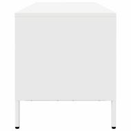 ТВ шкаф бял 202x39x43,5 см студеновалцувана стомана