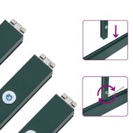 Оранжерия с основа рамка зелен 169x169x195 см алуминий