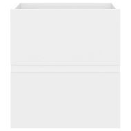 Шкаф за мивка, бял, 41x38,5x45 см, инженерно дърво