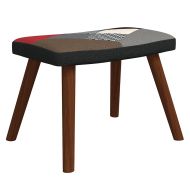 Люлеещ стол с табуретка, пачуърк, плат