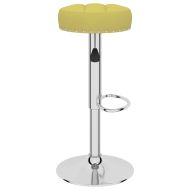 Бар табуретки, 2 бр, зелени, текстил