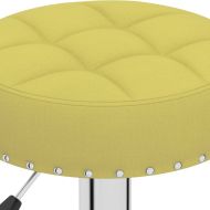 Бар табуретки, 2 бр, зелени, текстил