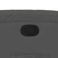 Изправящ реклайнер стол, тъмносив, текстил