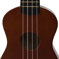 Комплект сопрано укулеле с калъф за деца естествен 23"