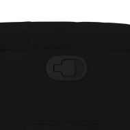 Изправящ реклайнер стол, черен, текстил