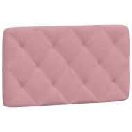Мека табла за легло, розова, 90 см, кадифе