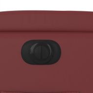 Електрически наклоняем стол, виненочервен, изкуствена кожа