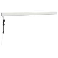 Прибираща се тента синьо и бяло 4x3 м плат и алуминий